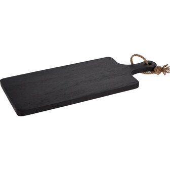 Rubberwood Snijplank 50x15x2 cm Zwart