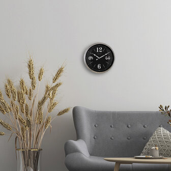 NeXtime NE-3290ZI Landelijke Wandklok - 39cm - Stille Klok - Wit/ ZIlver - &quot;Classic&quot;