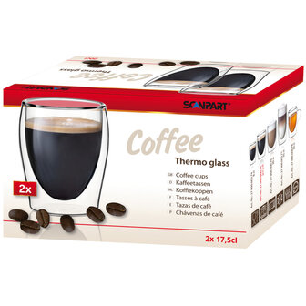 Scanpart Koffie Thermo Glazen 20cl 2 Stuks