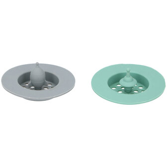 Cuisine Elegance Gootsteenzeef 7 cm 2 Stuks Groen/Grijs