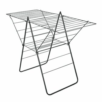 Metaltex Rotterdam Droogrek 25 m Drooglijn 134x58x98 cm Zwart