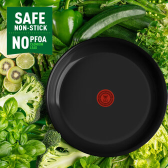 Tefal Renew Black Koekenpan 20 cm Zwart