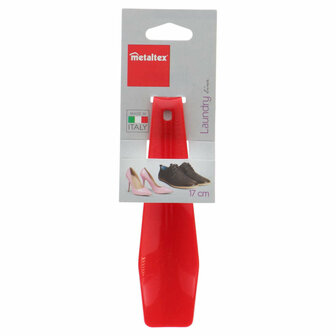 Metaltex Schoenlepel 17 cm Rood