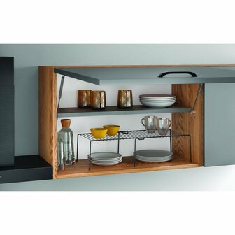 Metaltex Smart Kitchen Ruimtewinner 24x15x33/57 cm Zwart