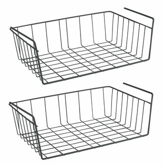 Metaltex Babette Hangmand 40x26x14 cm Zwart 2 Stuks