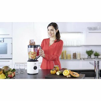 Braun JB3150WH PowerBlend 3 Blender 1.5L Wit/Zwart