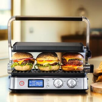 Braun CG9040 MultiGrill 9 Contactgrill Zwart/RVS