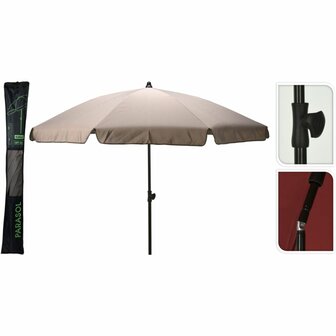 Pro Garden Parasol 200 cm Taupe