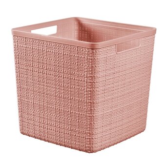 Curver Opbergmand Jute-Look 17L Roze