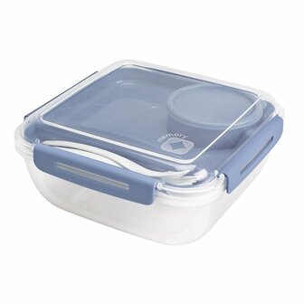 Rotho Salad To Go Lunchbox 1.7L Horizon Blauw