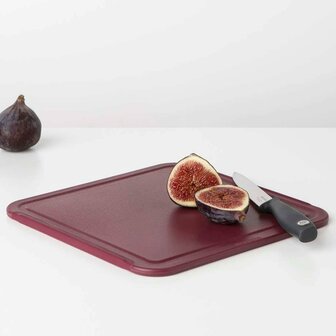 Brabantia Tasty+ Snijplank 25x0.8x25 cm Aubergine Rood