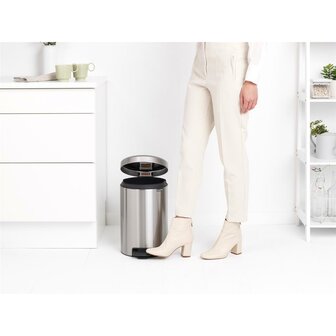 Brabantia Newicon Pedaalemmer 12L Mat Staal