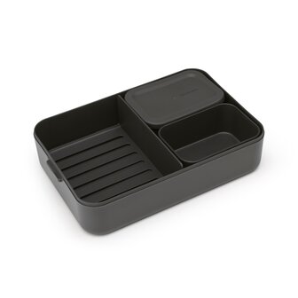 Brabantia Make &amp; Take Bento Lunchbox L Donkergrijs