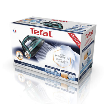 Tefal FV9844 Ultimate Pure Stoomstrijkijzer 3200W 0.35L Zwart/Blauw