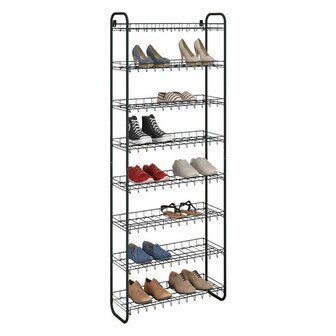 Metaltex Shoe Schoenenrek 8 Etages 64x23x165 cm Zwart