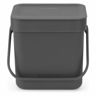 Brabantia Sort &amp; Go Afvalbakje 3L Grijs