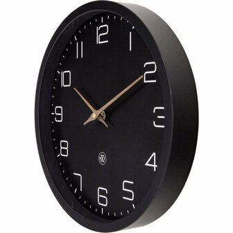 NeXtime NX-7373ZW Wandklok ECO 30 cm Zwart