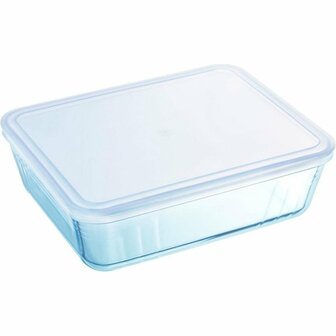 Pyrex Cook &amp; Freeze Glazen Ovenschaal + Deksel 4L Transparant