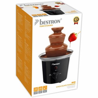 Bestron ACF300 Chocoladefontein Zwart/RVS