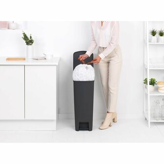 Brabantia Stepup Pedaalemmer 40L Donkergrijs