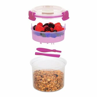 Sistema Breakfast To Go 53 ml 11.4x9.6 cm Roze/Transparant