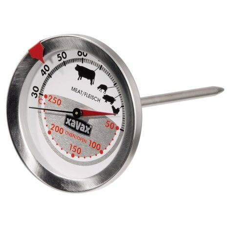 Xavax Vlees- en Oventhermometer Inox Matt