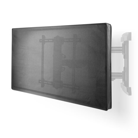 Nedis TVOC5052BK Tv-beschermhoes Voor Buiten 50" - 52" Uitstekende Kwaliteit Oxford-doek Apart Vak Voor Afstandsbediening Zwart