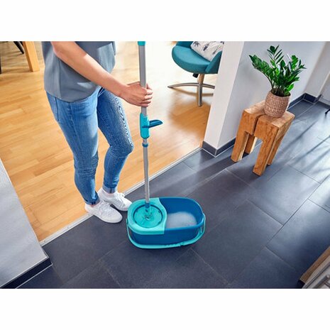 Leifheit 52101 Clean Twist Disc Mop Ergo Set Blauw