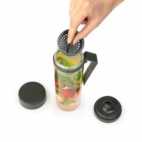 Brabantia Make & Take Waterfles 0.5L Donkergrijs