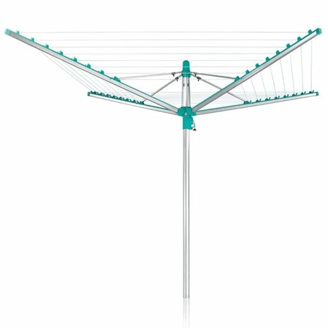 Leifheit 85285 Linomatic 400 Easy Droogmolen 40 m Drooglengte Turquoise/Zilver