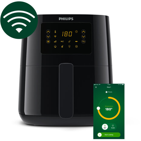 Philips HD9255/90 Essential App Connect Airfryer 4.1L 1400W Zwart