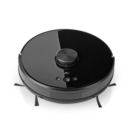 Nedis WIFIVCL001CBK Robotstofzuiger Laser Navigatie Wi-fi Capaciteit Opvangreservoir: 0.6 L Automatisch Opladen Diameter: 330 Mm Maximale Gebruiksduur: 120 Min Zwart Android™ / Ios