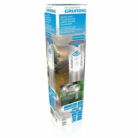 Grundig Solar Tuinlamp met Bewegingssensor Led