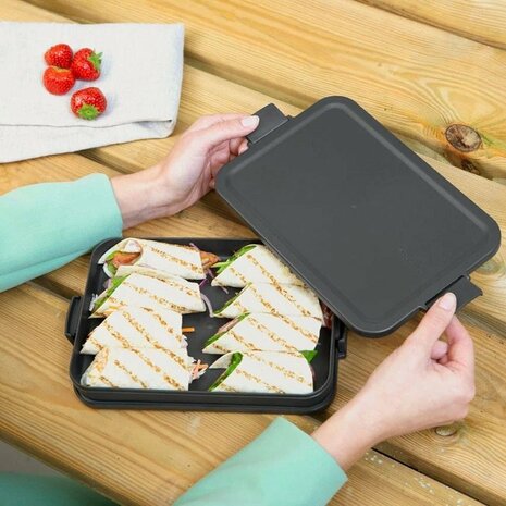 Brabantia Make & Take Lunchbox Plat M Donkergrijs