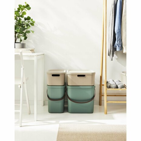 Rotho Albula Storage System 25L Mistletoe Groen