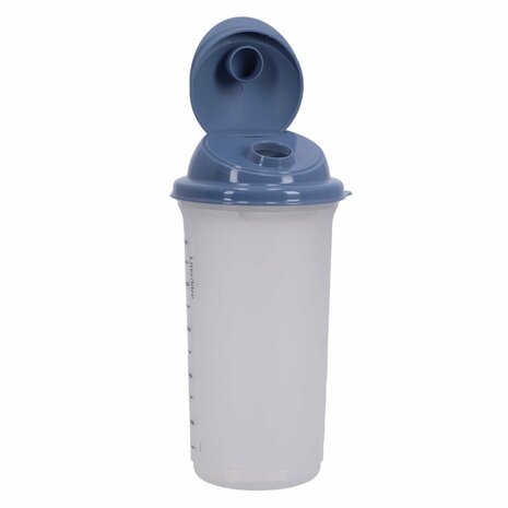 Rotho Rondo Shaker 0.5L Horizon Blauw/Transparant