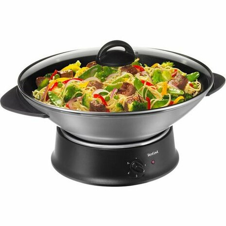 Tefal WO3000 Elektrische Wok Zwart/Zilver