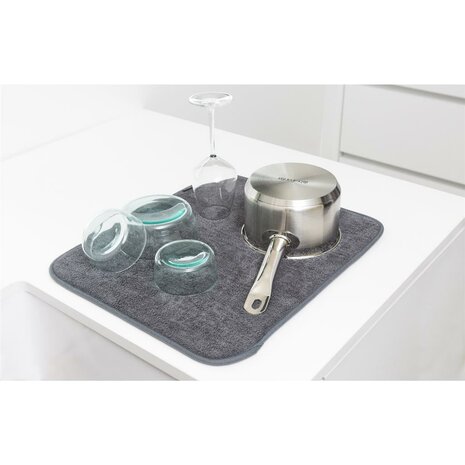 Brabantia SinkSide Microvezel Afdruipmat 47x40 cm Grijs