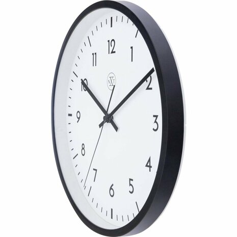 NeXtime NX-7369ZW Wandklok Easy Big 30 cm Zwart/Wit