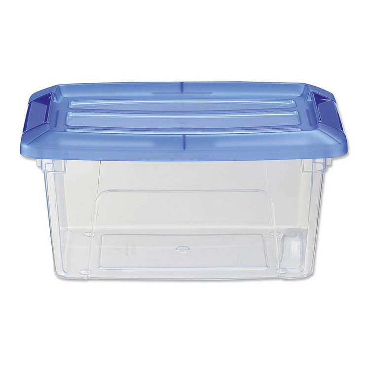 Iris Topbox Opbergbox 5L 29x19.5x14 cm Blauw/Transparant