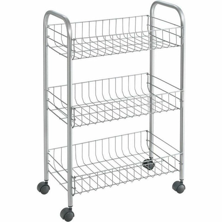 Tomado Metaltex Keuken/Badkamer Opbergtrolley Lugano 41x23x63 cm Wieltjes