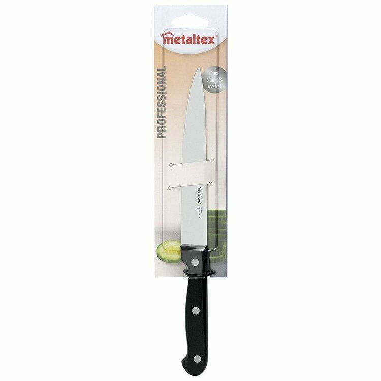 Metaltex Professional Universeel Koksmes 28 cm Zwart/RVS