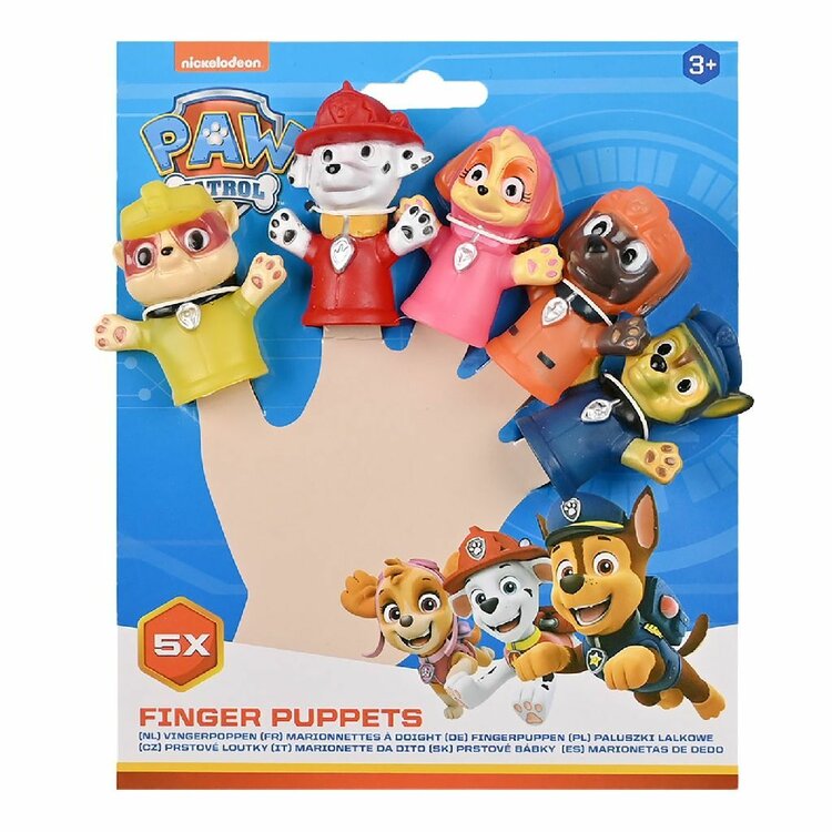 Paw Patrol Vingerpoppen 5-delig