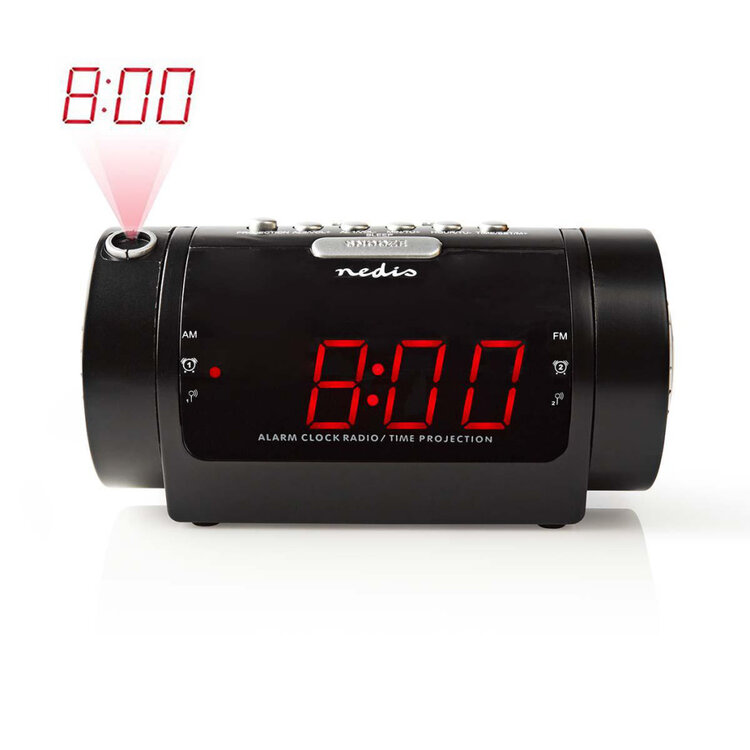 Nedis CLAR005BK Digitale Wekkerradio Met Display Led Van 0,9