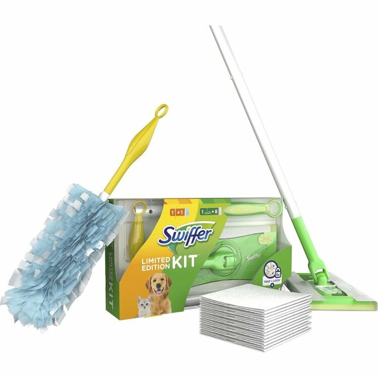 Swiffer Duo Stof-Wis Systeem Starterkit + 8 Doekjes