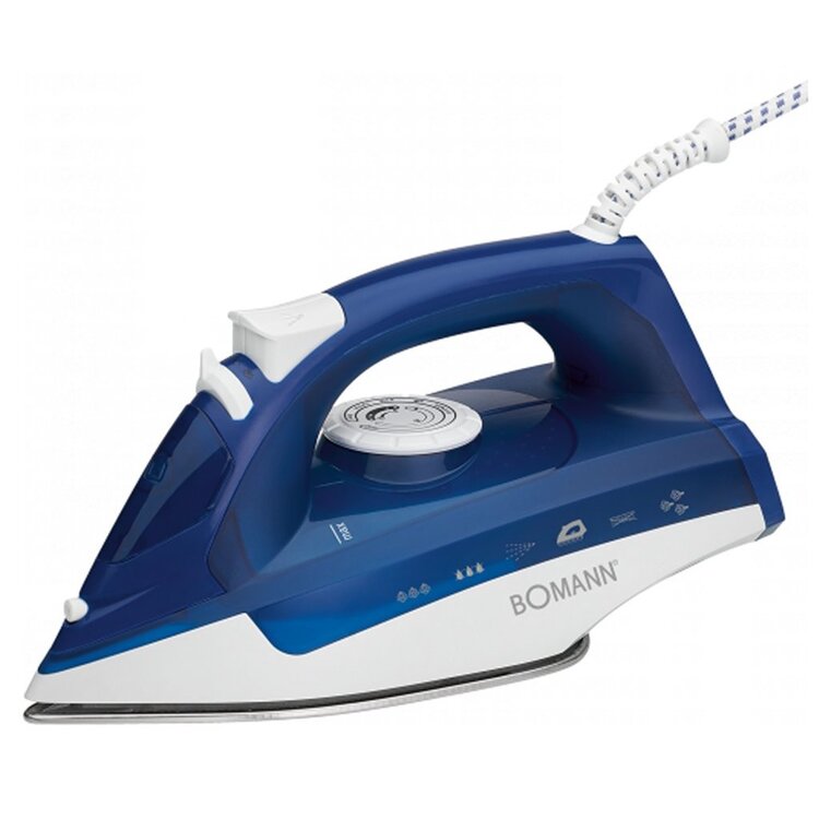 Bomann DB 6004 CB Stoomstrijkijzer 2200W 250ml Blauw/Wit