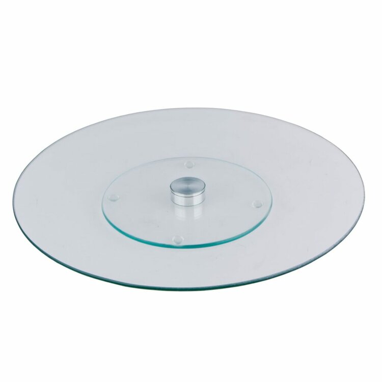 Lazy Susan Glazen Draaibare Serveerschaal 30 cm Transparant