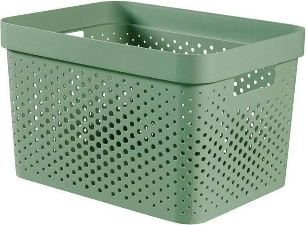 Curver Infinity Recycled Dots Opbergbox 17 liter Groen