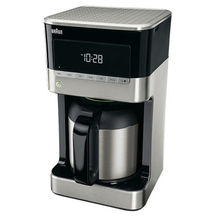 Braun Domestic Home KF7125BK Koffiemachine 1.5L 1000W Grijs/Zwart