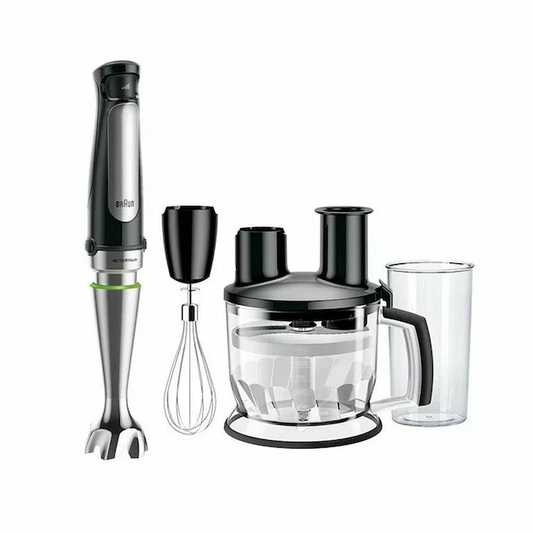 Braun MQ7075X Multiquick 7 Staafmixer Set Zwart/RVS